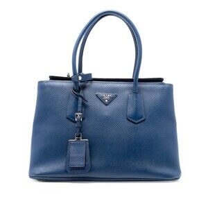 Prada Turnlock Cuir Twin Tote Saffiano #246141P96B